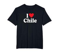I Love Chile T-Shirt, Homme Grandes Tailles, Noir, 6X Tall