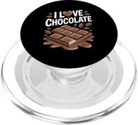 I Love Chocolate Heart Fèves de Cacao sucrées PopSockets PopGrip pour MagSafe