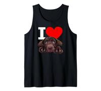 I Love Chocolate Lab Chien Labrador retriever Marron Débardeur