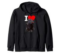 I Love Chocolate Lab Dog Labrador retriever Lover Marron Sweat à Capuche