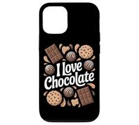 I Love Chocolate Sweet Cookies and Bonbons Coque pour iPhone 12/12 Pro