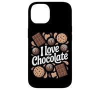 I Love Chocolate Sweet Cookies and Bonbons Coque pour iPhone 14