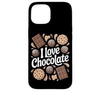 I Love Chocolate Sweet Cookies and Bonbons Coque pour iPhone 15