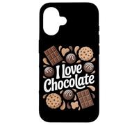 I Love Chocolate Sweet Cookies and Bonbons Coque pour iPhone 16
