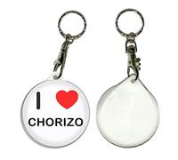 I Love Chorizo - Porte-clés Badge 55mm