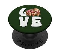 I Love Christmas Dog Cuddle with Teddy Bear Golden Retriever PopSockets PopGrip Adhésif