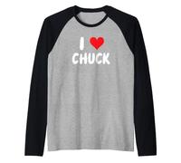 I Love Chuck - Cœur Manche Raglan