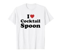 I Love Cocktail Spoon T-Shirt