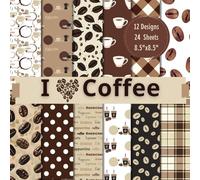 I Love Coffee Scrapbook Paper Craft Pad: 12 Coffee lover Designs, 24 Double-Side Sheets Printed on 8.5"x8.5" Sized Paper With Premium Vibrant Colors. ... DIY, Junk Journal, Gift Wrapping, Album Etc