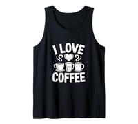 I Love Coffee Steamy Cups Cœur Java Addict Débardeur
