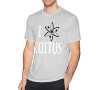 I Love Coitus Men's Basic Outdoor Casual Custom Short Sleeve T-Shirt Cotton Tee Manches Courtes(Medium)