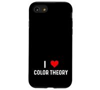 I Love Color Theory Heart Art Artiste Peinture Peintre Peinture Coque pour iPhone SE (2020) / 7/8