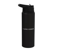 I Love Congo - Souvenir de voyage minimaliste Stainless Steel Insulated Water Bottle