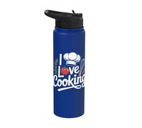 I Love Cooking Chapeau de chef fouet à tomates Stainless Steel Insulated Water Bottle