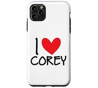 I Love Corey Nom personnalisé Homme Guy BFF Friend Heart Boys Coque pour iPhone 11 Pro Max
