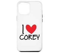 I Love Corey Nom personnalisé Homme Guy BFF Friend Heart Boys Coque pour iPhone 12 Pro Max