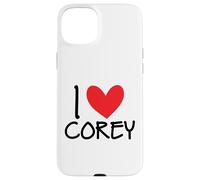 I Love Corey Nom personnalisé Homme Guy BFF Friend Heart Boys Coque pour iPhone 15 Plus