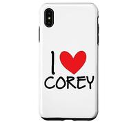 I Love Corey Nom personnalisé Homme Guy BFF Friend Heart Boys Coque pour iPhone XS Max