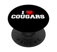 I Love Cougars Funny Fraternity College Party Greek Frat PopSockets PopGrip Adhésif