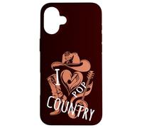 I LOVE Country Pop Music - Tween Girls Modern Country Pop Coque pour iPhone 16 Plus