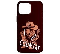I LOVE Country Pop Music - Tween Girls Modern Country Pop Coque pour iPhone 16 Pro Max