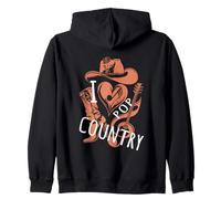 I LOVE Country Pop Music - Tween Girls Modern Country Pop Sweat à Capuche