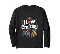 I Love Crafting Art Lover DIY Couture Peinture Manche Longue