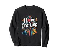 I Love Crafting Art Lover DIY Couture Peinture Sweatshirt