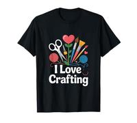 I Love Crafting Ciseaux Fil à peindre T-Shirt