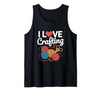 I Love Crafting Passionné de ciseaux à fil Débardeur