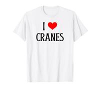 I Love Cranes I Heart Cranes Amoureux des Oiseaux Observateur d'oiseaux T-Shirt