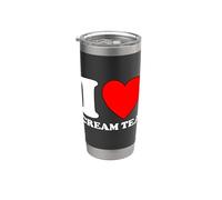 I Love Cream Tea Gobelet isotherme en acier inoxydable double paroi