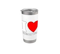 I Love Cream Tea Gobelet isotherme en acier inoxydable double paroi
