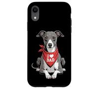 I Love Dad, Chien Italien Amateur de lévriers, fête des pères Coque pour iPhone XR