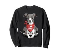 I Love Dad, Chien Italien Amateur de lévriers, fête des pères Sweatshirt