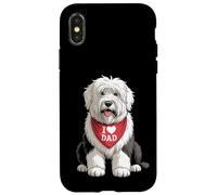 I Love Dad Old English Sheepdog Lover Dog Lover Dog Father's Day Coque pour iPhone X/XS