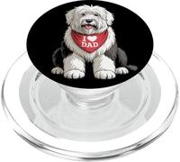 I Love Dad Old English Sheepdog Lover Dog Lover Dog Father's Day PopSockets PopGrip pour MagSafe