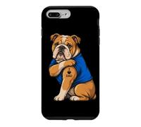 I Love Dad Tatoued Dog Daddy English Bulldog Owner Dog Lover Lover Coque pour iPhone 7 Plus/8 Plus