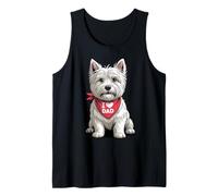 I Love Dad West Highland White Terrier Lover Dog Fête des pères Débardeur