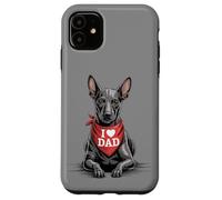 I Love Dad Xoloitzcuintli Lover Dog Fête des pères Coque pour iPhone 11