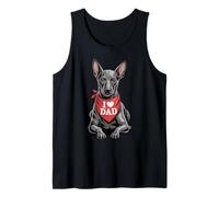 I Love Dad Xoloitzcuintli Lover Dog Fête des pères Débardeur