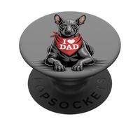 I Love Dad Xoloitzcuintli Lover Dog Fête des pères PopSockets PopGrip Adhésif