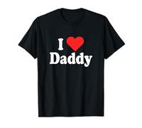 I Love Daddy Coeur pour la fête des Pères Père J'aime Papa T-Shirt