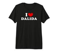 I Love Dalida, J'aime Dalida T-Shirt Haut de Gamme