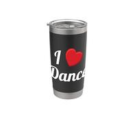 I Love Dance Dancer Gobelet isotherme en acier inoxydable double paroi