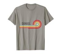 I Love Daniel Prénom personnalisé rétro coucher de soleil T-Shirt