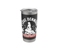 I Love Denmark Petite Sirène Iconic Gobelet isotherme en acier inoxydable double paroi