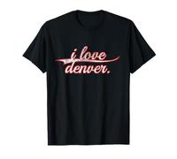 i Love Denver. Colorado Mile High Vintage Varsity T-Shirt
