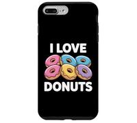 I Love Donuts Délice coloré pour Les Amateurs de pâtisserie Coque pour iPhone 7 Plus/8 Plus