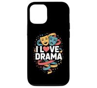 I Love Drama Theatre Masks | Thespian Actor Club Coque pour iPhone 12/12 Pro